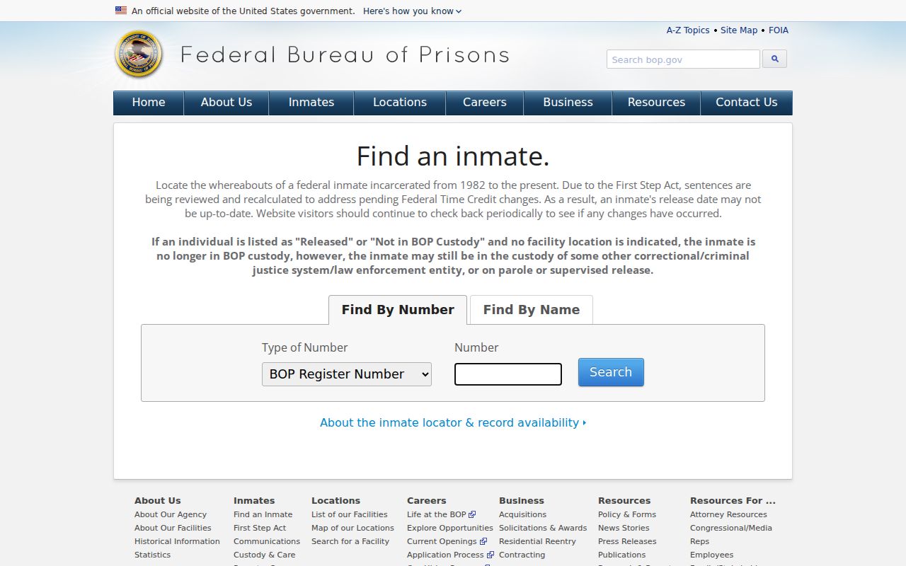 Federal inmate locator for custody outside Lassen County arrest records